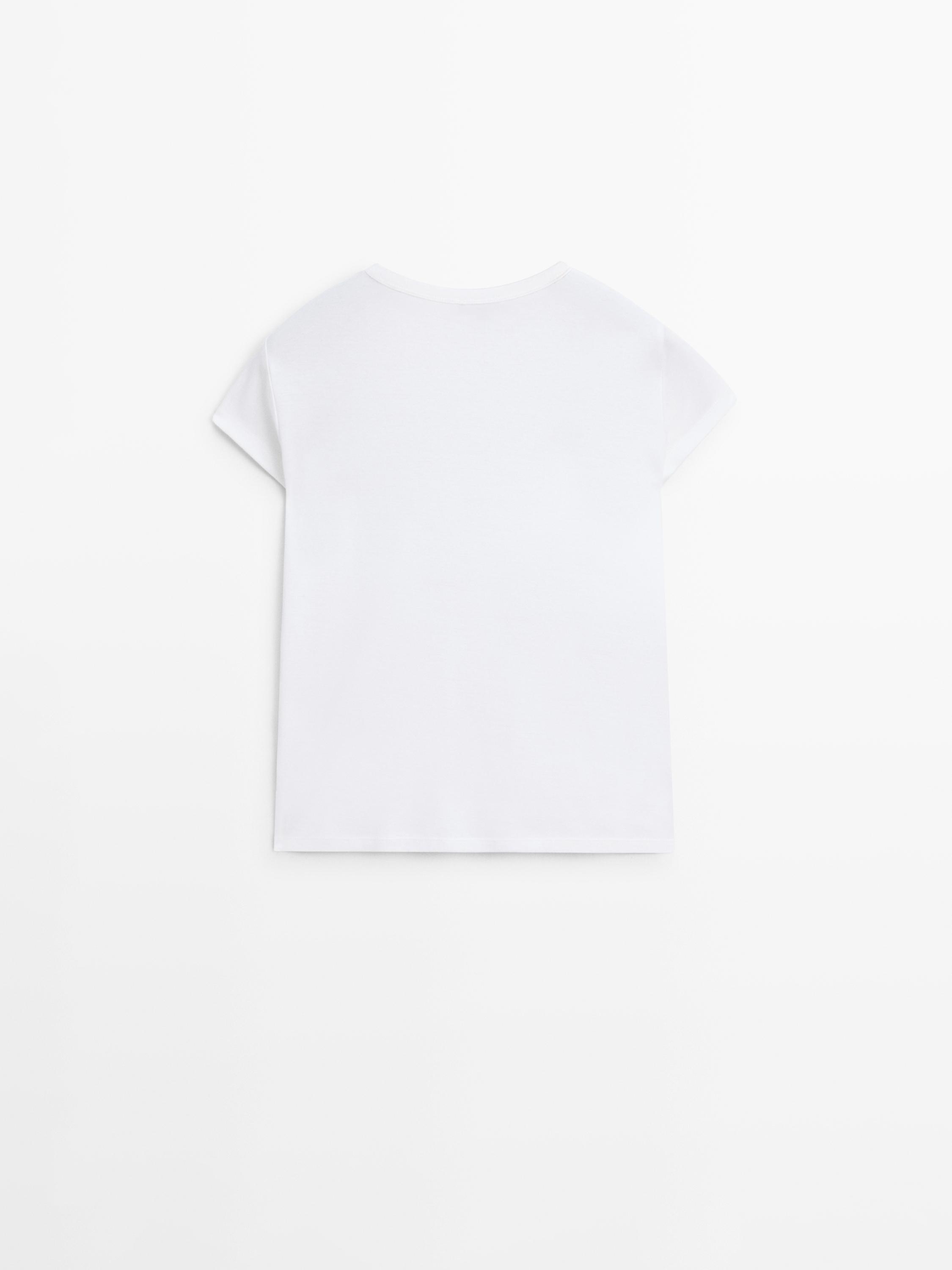 T-shirt manches courtes 100 % coton mercerisé